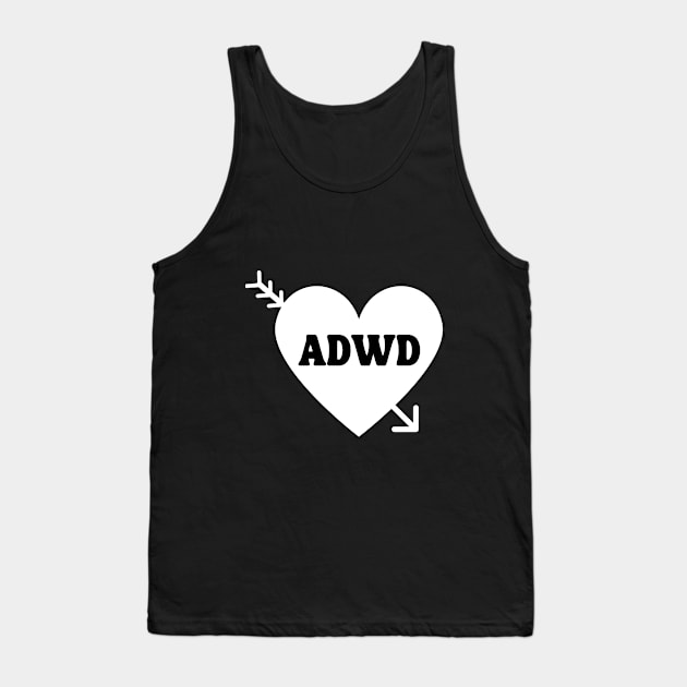 Anti-Valentines Day ADWD Design (White) Tank Top by kaynalani